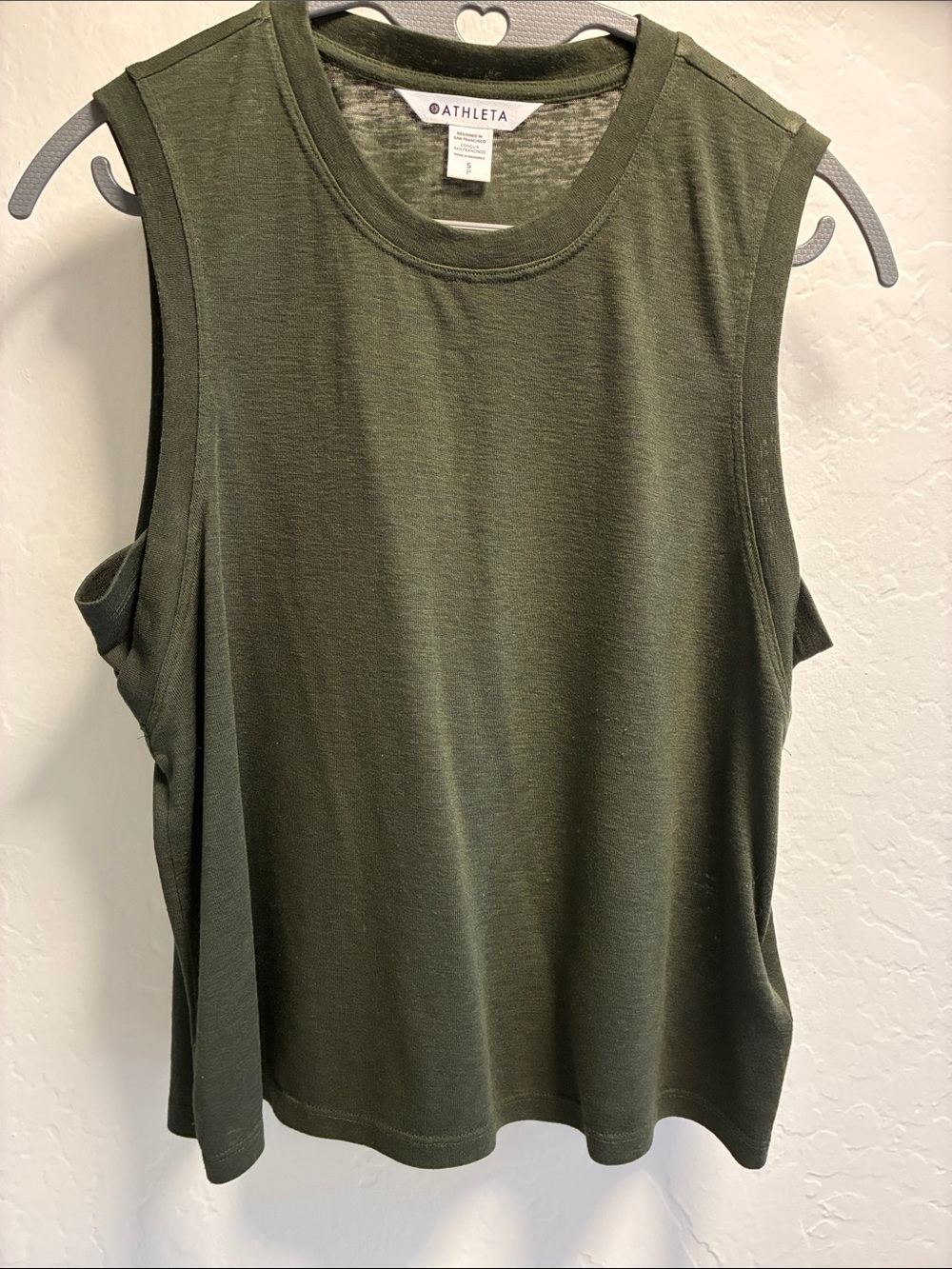 Athleta Olive Tank Top in Deep Green Size Small